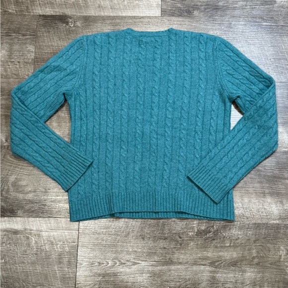 LAUREN RALPH LAUREN TEAM WOMENS 100% CASHMERE SWEATER PETITE MED - Picture 1 of 9